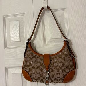 Coach Brown and Tan Hobo Bag